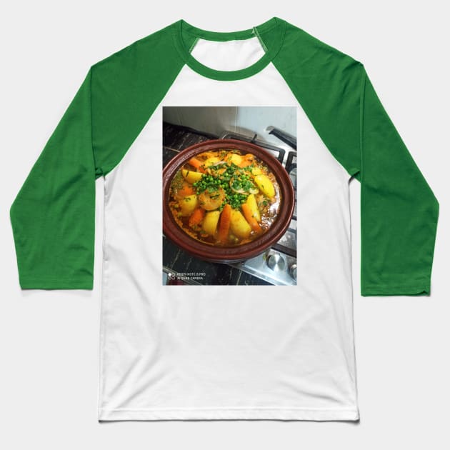 Tajine Baseball T-Shirt by Ouafae123